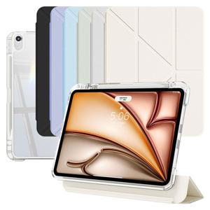 태블리스 아이패드에어4 5 6 7세대 (M2/M3) 11 세로거치 분리형 투명 Y형 슬라이드 스마트 커버 케이스 ID-97