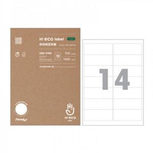오피스넥스 라벨지 하이 에코 HES-3108 100매 14칸 폼텍
