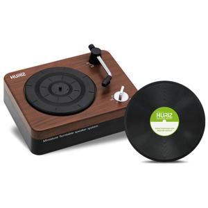 휴라이즈 [중급] Huriz 레트로 미니턴 턴테이블 블루투스 스피커 [HR-miniTurn]