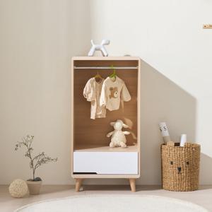 히트가구 [착불배송 상세확인] G2141 오픈 원서랍 옷장 600 2colors