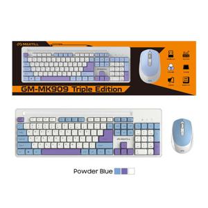 맥스틸 맥스틸 저소음 GM-MK909 Triple Edition 무선 키보드 마우스 세트 (파우더 블루)