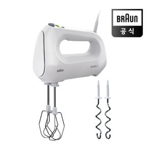 브라운 핸드믹서(반죽기) HM1010WH[400W/4단계+터보/도우훅,휘스크]