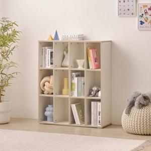 인터데코 아이방 감성 교구 정리 수납 책장 3단 80cm P0000BRA