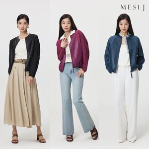 메시제이 26SS FAUX 레더 재킷