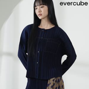 에바큐브 26SS Mix플리츠 스티치 자켓