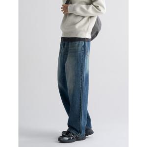 [에잇세컨즈] 에센셜 와이드 핏 데님 팬츠  블루 (456121CM3P)