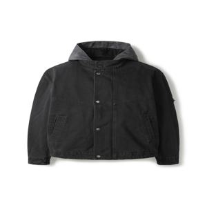 시리즈 역시즌 [series] 우븐 후드 블랙 데님 점퍼 SAUAW24031BKX