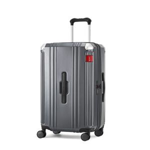 스위스밀리터리 캐리어 제니시아 폴리카보네이트 24인치 다크그레이 화물용 SM-F424P