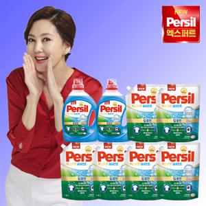 NEW 퍼실 엑스퍼트 실내건조 퓨어프레쉬 (일반드럼겸용) 2.7L x 2통 + 1.8리터 x 6팩