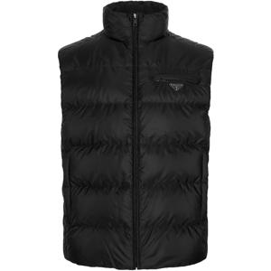 프라다 25FW 블랙 삼각로고 리나일론 구스 다운 베스트 SGB033 1WQ9 F0002