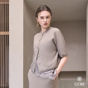 고비(GOBI) 실크 캐시미어 파라슈트 가디건