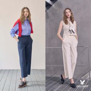 라일앤스콧 26SS 여성 코튼 나일론 네추럴 와이드 팬츠 1종