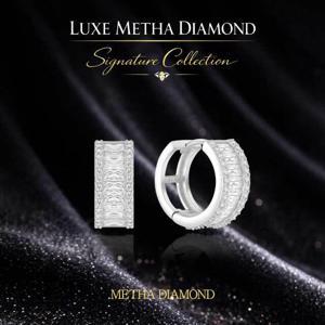 메타다이아몬드 실버925 팬시 바게트컷 귀걸이 1종