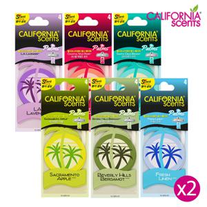 캘리포니아센트 차량용 방향제 팜스페이퍼 4입 X 2개 (총 8입) 향 6종 택 1