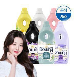 다우니 초고농축 섬유유연제 5성급 호텔컬렉션/실내건조 1Lx6 본품 + 유연제 200ml 2개 증정