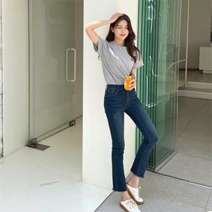 ★당일출고/타임특가★[스판짱] 여성용 잘빠진 세미 부츠컷 데님 청바지
