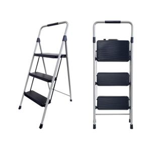 모모이츠 가정용 계단형 그레이 접이식 3단 사다리