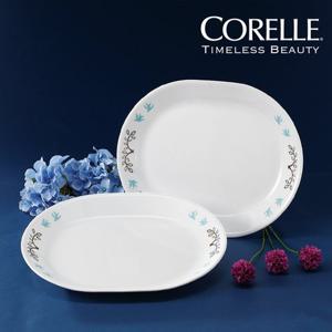 [CORELLE] 코렐 트리버드 타원접시 특대 2p 세트