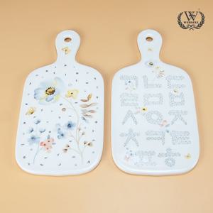 한글그릇 도자기 도마_플라워 / 글자 (선택 1)