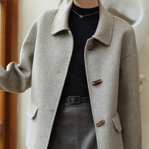 [드레스허그] 밀 하프 울 코트 자켓_231019_WR08