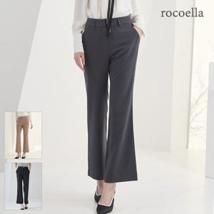 [로코엘라] 마일리 링클프리 여성 세미 플레어 슬랙스