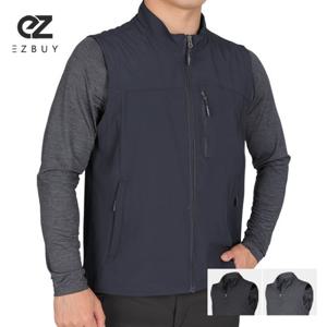 이지바이 솔리드 남성 춘추용 방풍 바람막이 조끼(JH22V006M)