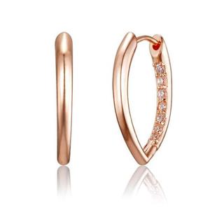 [끄란느] 14K GF 베이직 라인 큐빅 원터치 링 귀걸이 C24EGF195