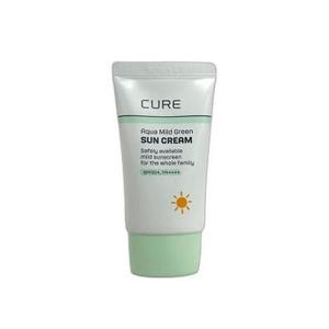 김정문알로에 큐어 아쿠아 마일드 그린 선크림 40ml(SPF50+) (AD)
