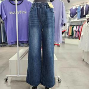 [뱅뱅]가을 여성 허리밴드 와이드핏 청바지 NQL781