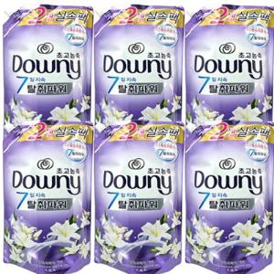 다우니 초고농축 섬유유연제 1.6L 리필 탈취파워 목련과베리x6개 (드럼/일반겸용)