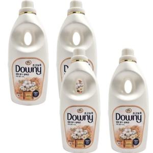 다우니 초고농축 섬유유연제 1L 용기(드럼/일반겸용) 생화향기 코튼퓨어 러브 용기x4개