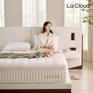 라클라우드 하이엔드 리누엘 호텔침대 패널 일체형+골드라벨 천연라텍스 양모울패딩 말총 매트리스 세트 Q