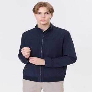 헤지스 남성 [스테디셀러]네이비 포켓배색 면혼방 캐주얼점퍼  (WHJU4C303N3)