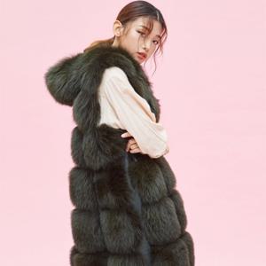 F05_풀스킨 폭스퍼 후드베스트