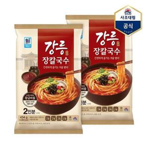 [사조대림]대림선 강릉식 장칼국수 2인 434g X 2개