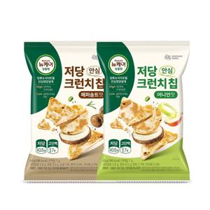 [대상웰라이프] 뉴케어 당플랜 저당 안심 크런치칩 혼합 SET (어니언맛 4봉 + 페퍼솔트맛 4봉) 40g (8입)