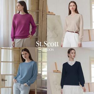[St.Scott] 세인트 26SS 멜팅터치 컬러 블록 니트 4종(여)
