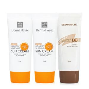 화이트닝 썬크림 50ml 2개+썬비비크림 50ml/미백 주름개선 자외선차단 3중기능성/잡티관리