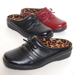 [할마마마] 리본겨울슬리퍼 중년여성화 할머니신발선물