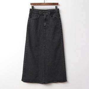 아이우먼 흑청밴딩데님스커트 PNB093M203 빅사이즈