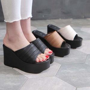 [비비핑크]DAV_S214 여성 통굽 슬리퍼 통급 실내화  가보시 슬리퍼