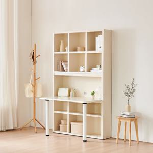 동서가구 넌스 1200 정면 책상 책장 세트 DF923511