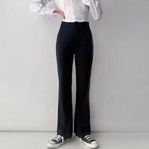 [나인포시즌]리에브 밴딩 세미 부츠컷 슬랙스 팬츠 바지 (간절기 오피스룩 하객룩 스판)