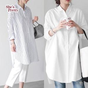 [쉬즈프리티]  줄리엣박스롱셔츠 L까지/빅사이즈