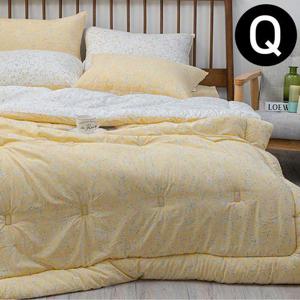 퀸이불베개셋트 빈티지플라워 모달 차렵이불 베개커버세트 퀸Q 옐로우 퀸셋트 HWE779D0