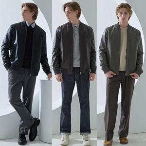 [헤스티지]남성 램스킨 블루종 가죽자켓