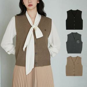 ♥무료배송♥리플린 자수 니트 베스트