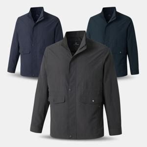 [아즈바이]중년 남성 사파리 바람막이 점퍼 자켓 YDJP11 봄 가을