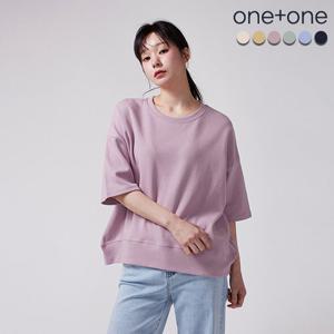 ★1+1/홈앤단독★ 유니제이 마시멜로 맨투맨 루즈 반팔티(~88까지)