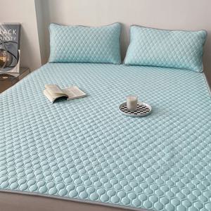 냉감소재 라텍스 아이스패드 세트  퀸 150*200+베개커버 2개